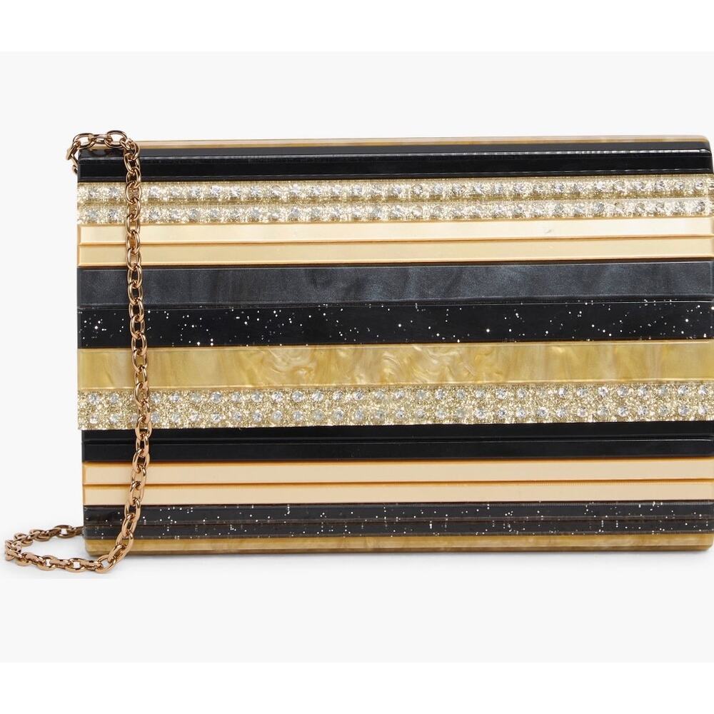 Kurt Geiger London Party Acrylic Flap Clutch/ Crossbody NWT